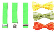 Citrus Cooler Bow Tie & Suspenders Set - Sublime Lime